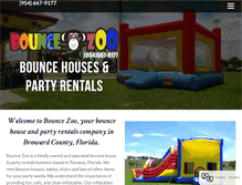 Tablet Screenshot of bouncezoo.com
